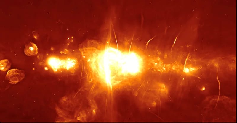 Our Galaxy is shooting out bullets of cold gas