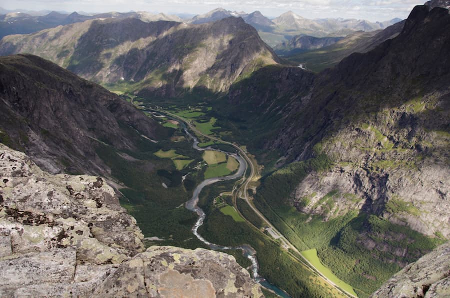 The breathing and fate of a rock slope
