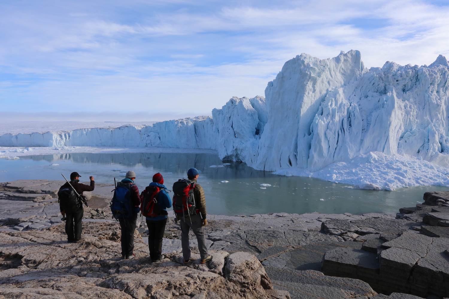 Petermann Glacier from the researchers’ fieldwork