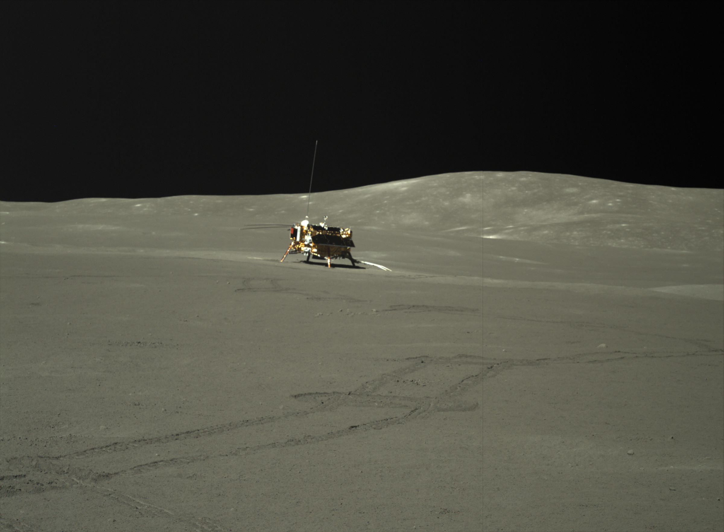 Moon’s farside photographed by the Yutu-2 explorer